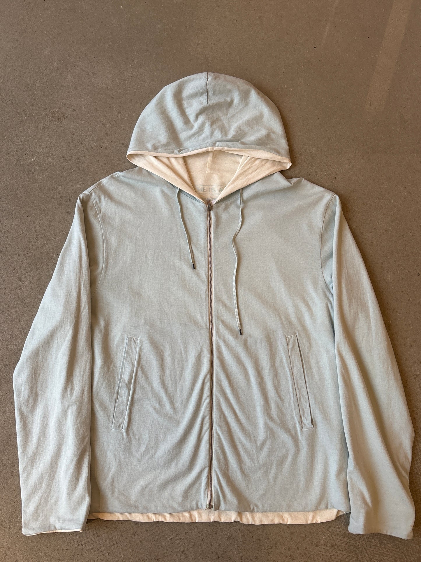 Stone Island Denims Zip-Up Hoodie Blue XXL