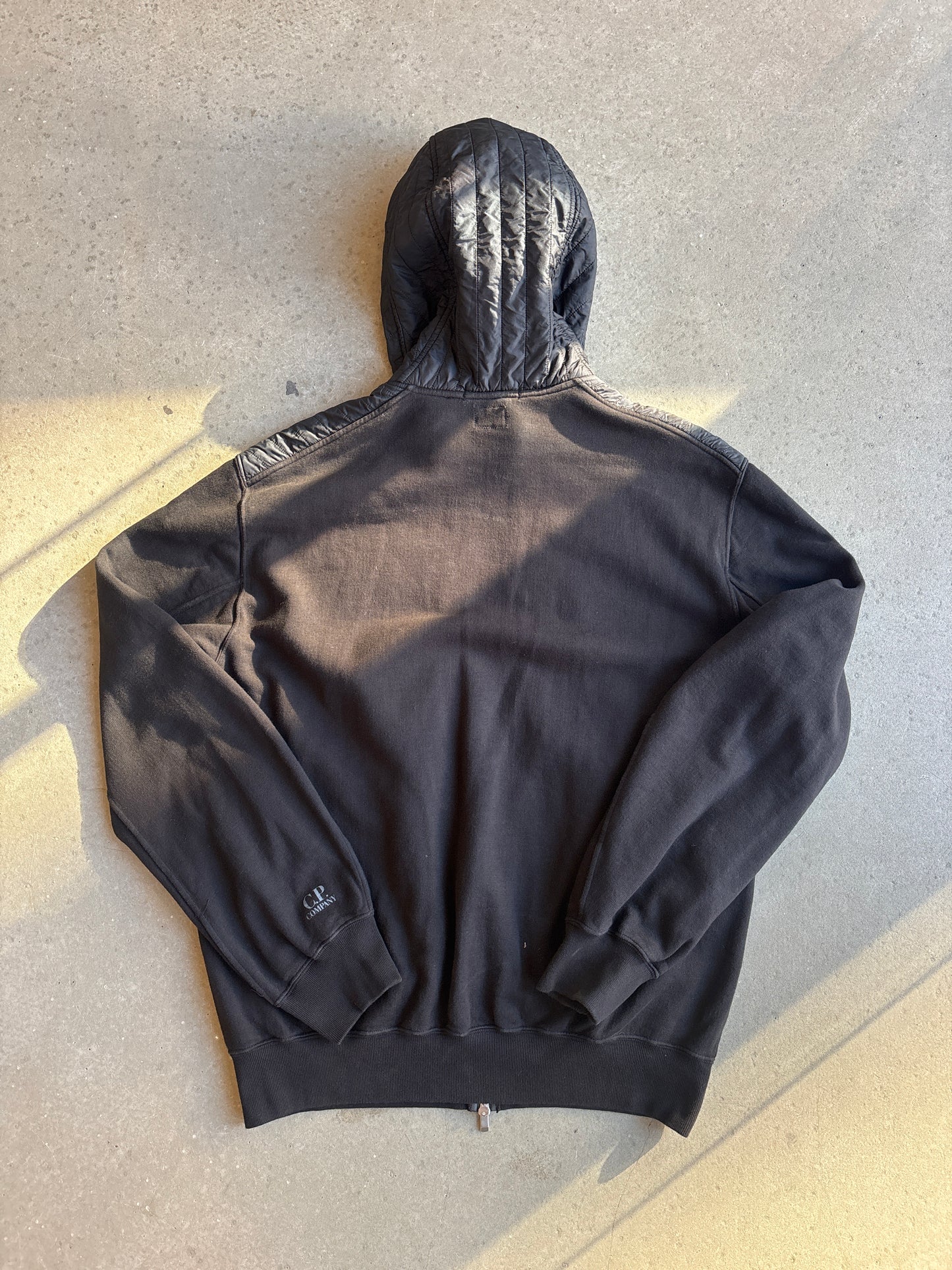 Cp Company Quilted Hooded Sweater Black XXL