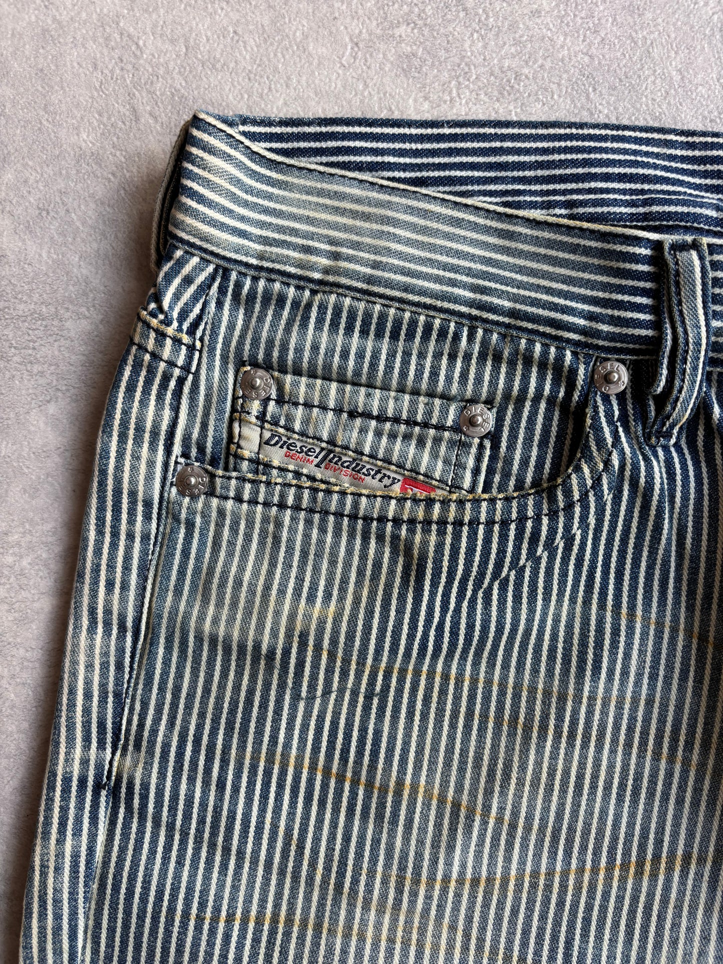 Diesel Faded Striped Daze Jeans