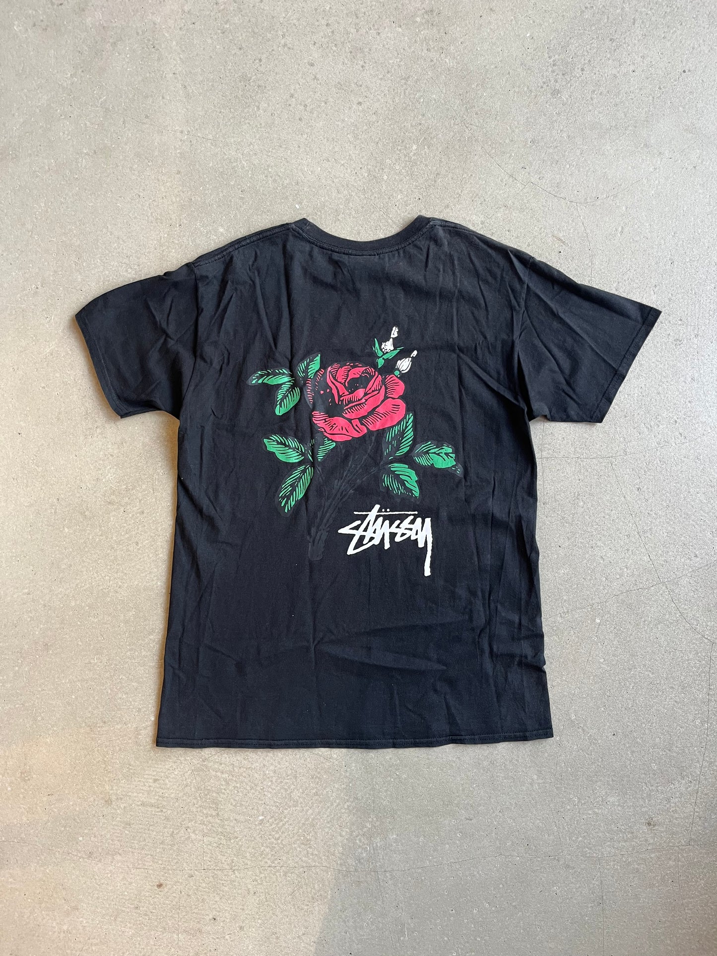 Stussy Rose Tee Black L