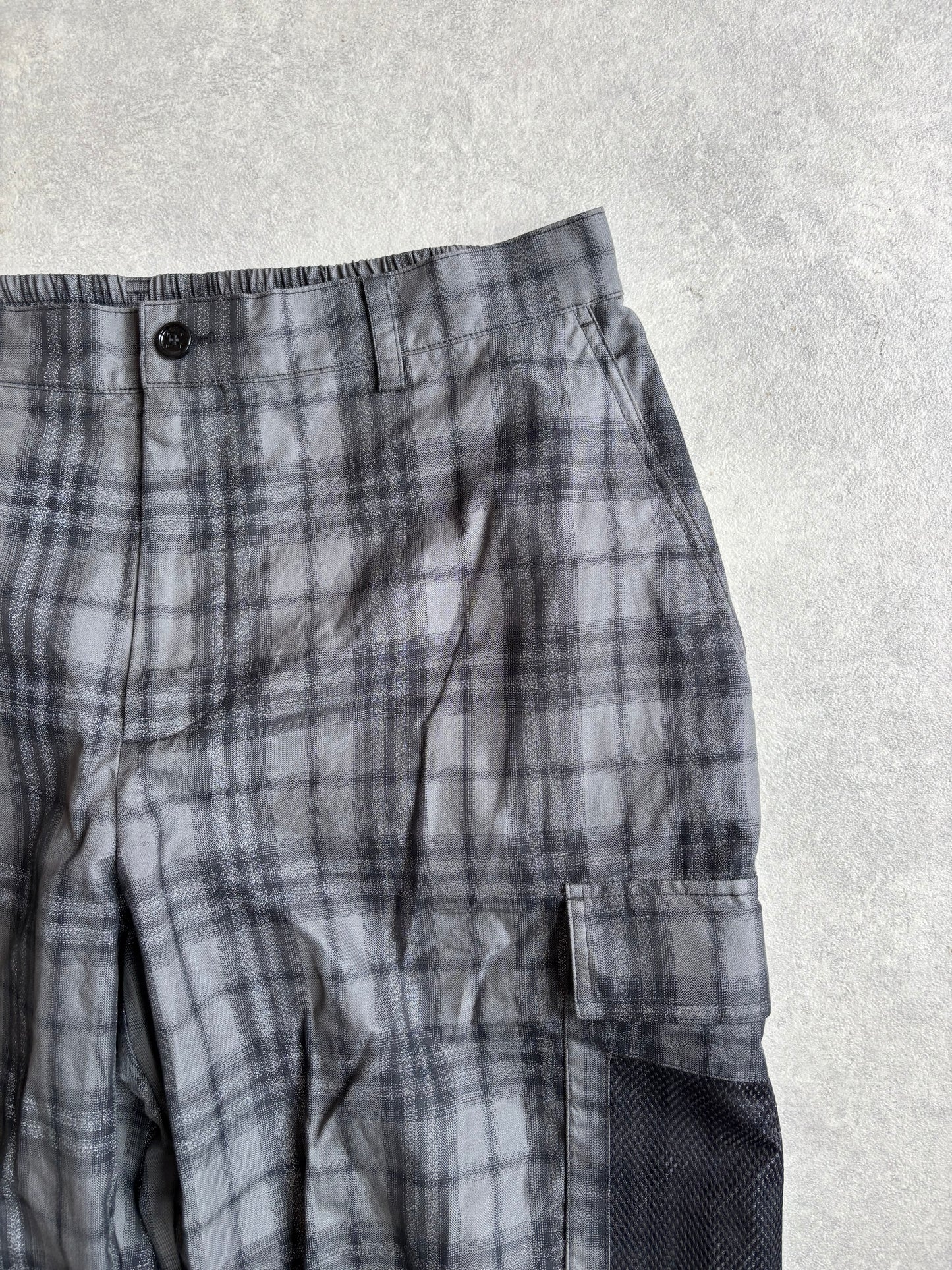 Burberry Pop Trading Company Reflective Cargo Pants Grey Size 56