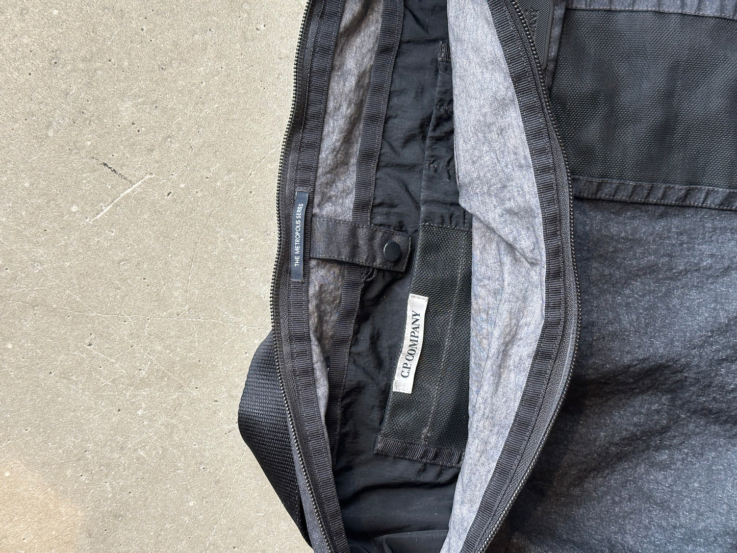 C.P Company Metropolis Woven Bag Black Grey