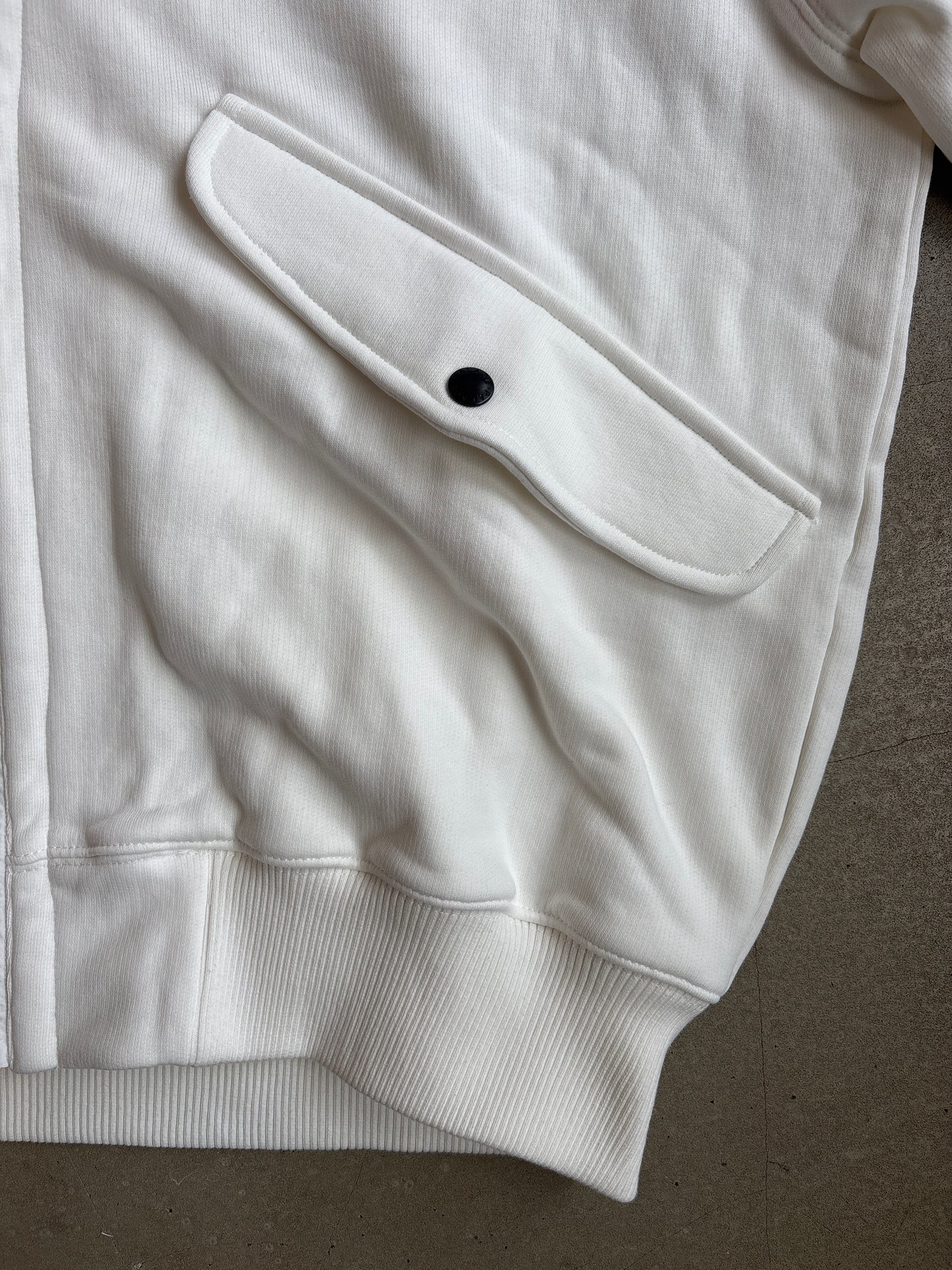 Palace Split Hood Bomber Sweat White