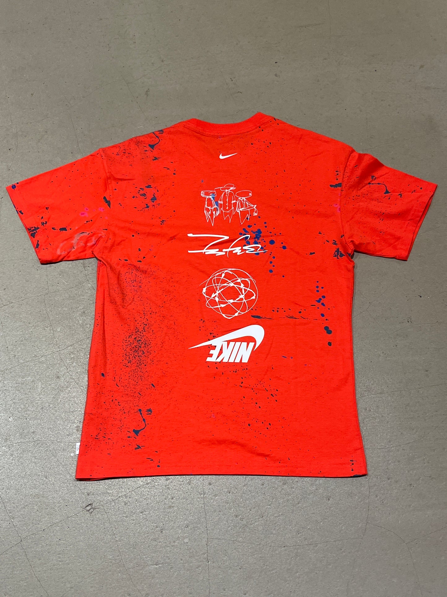 Nike x Futura Breaking Max90 Tee Red M
