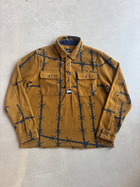 Patta Barbed Wire Fleece Mustard L