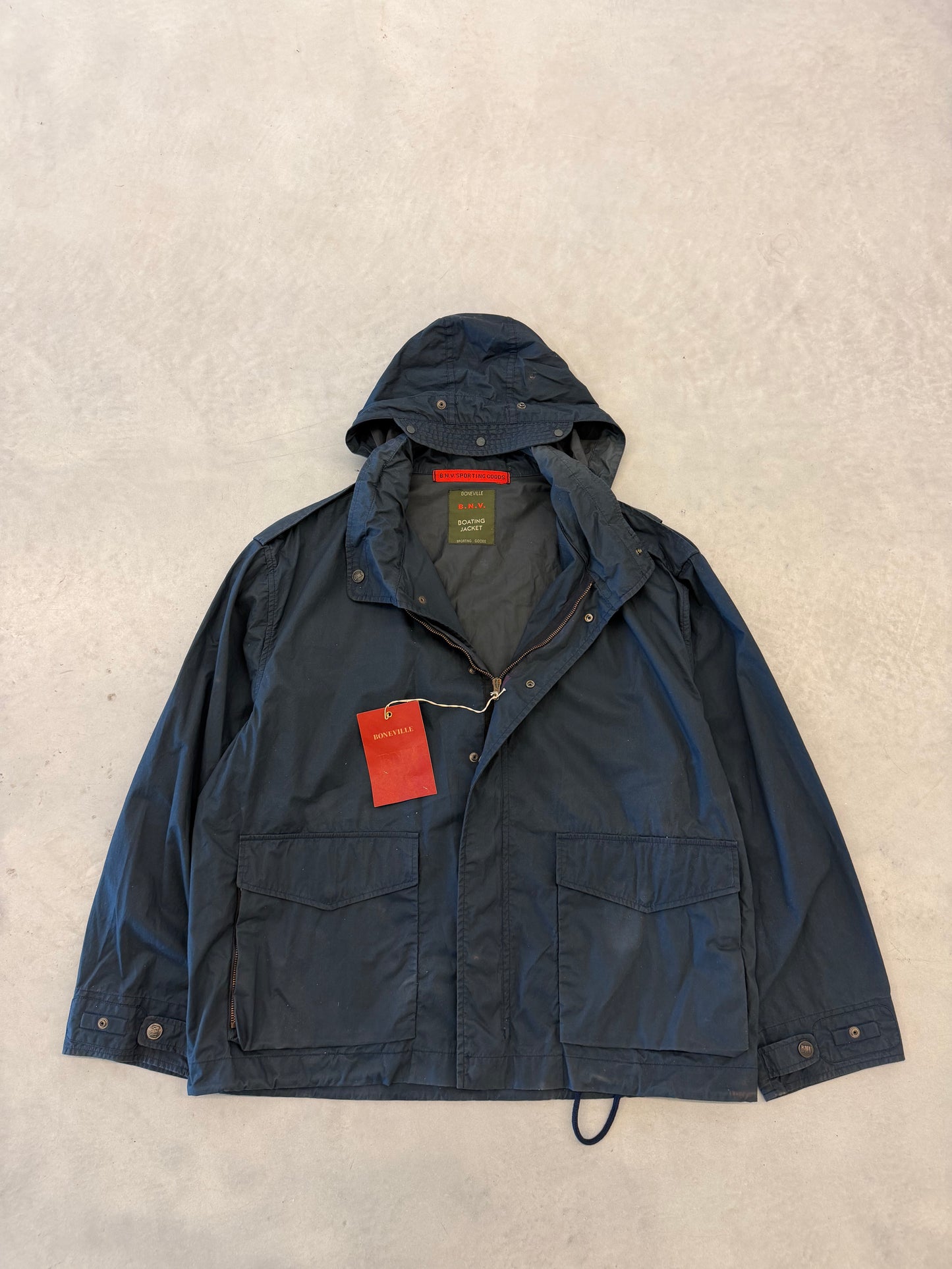 Boneville Boating Sporting Goods Jacket Navy Tg. 50 (L)