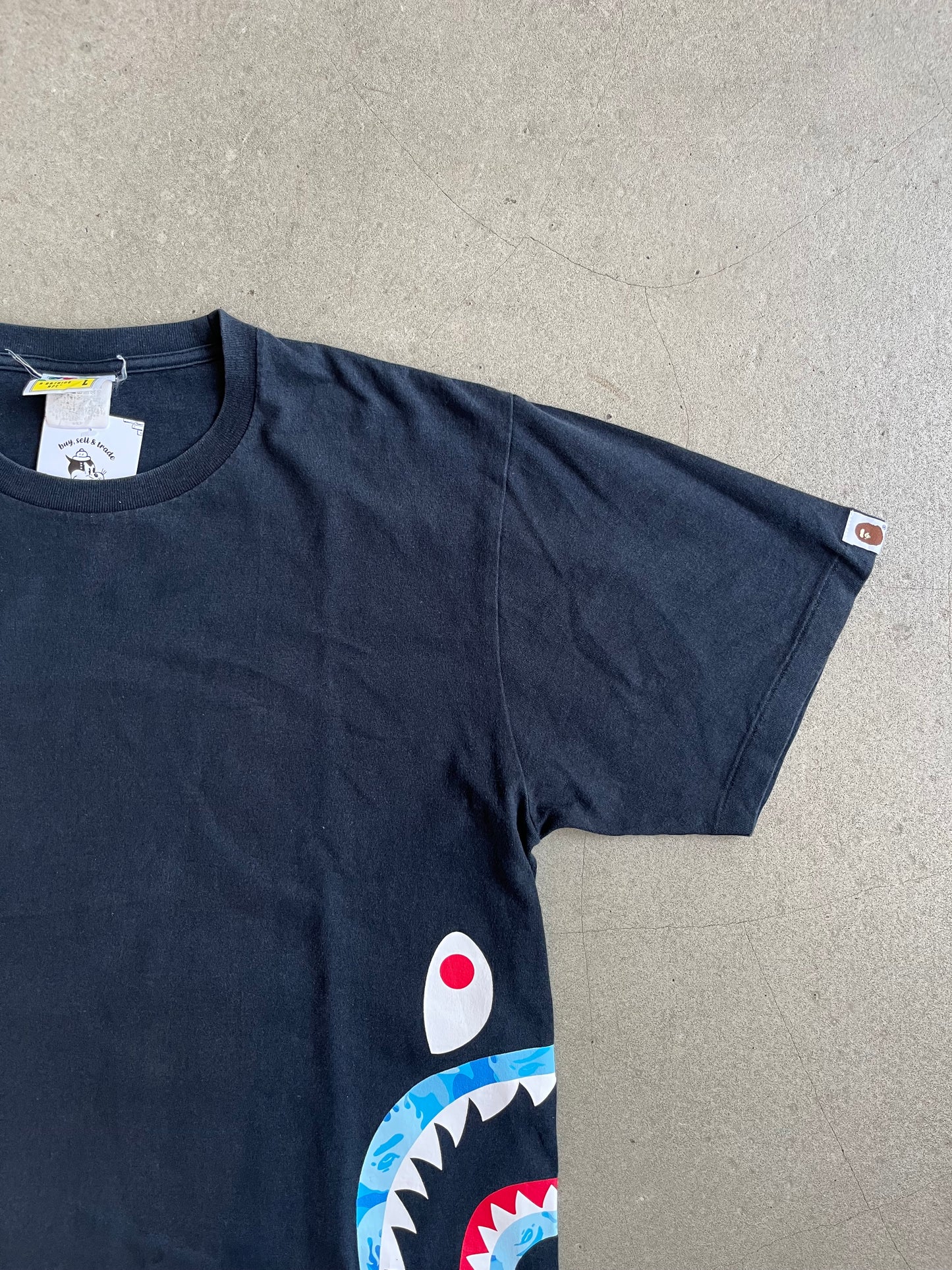 Bape Shark Tee Black L