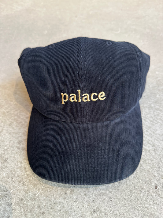 Palace Washed Cord 6-Panel Black