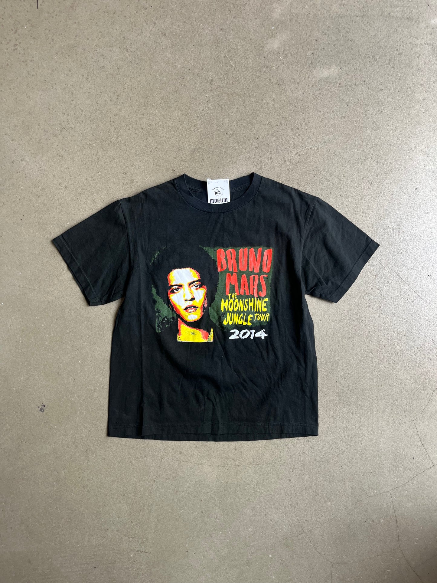 2014 Bruno Mars Moonshine Jungle Tour Tee Black Medium