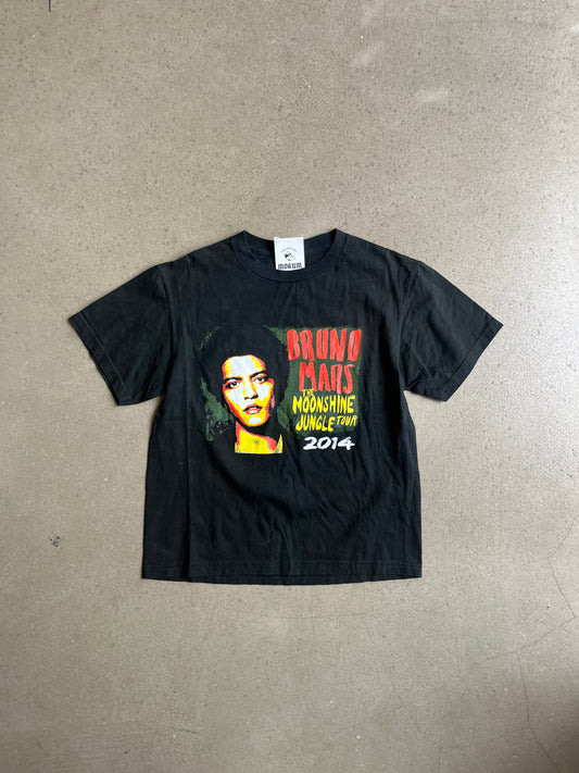2014 Bruno Mars Moonshine Jungle Tour Tee Black Medium