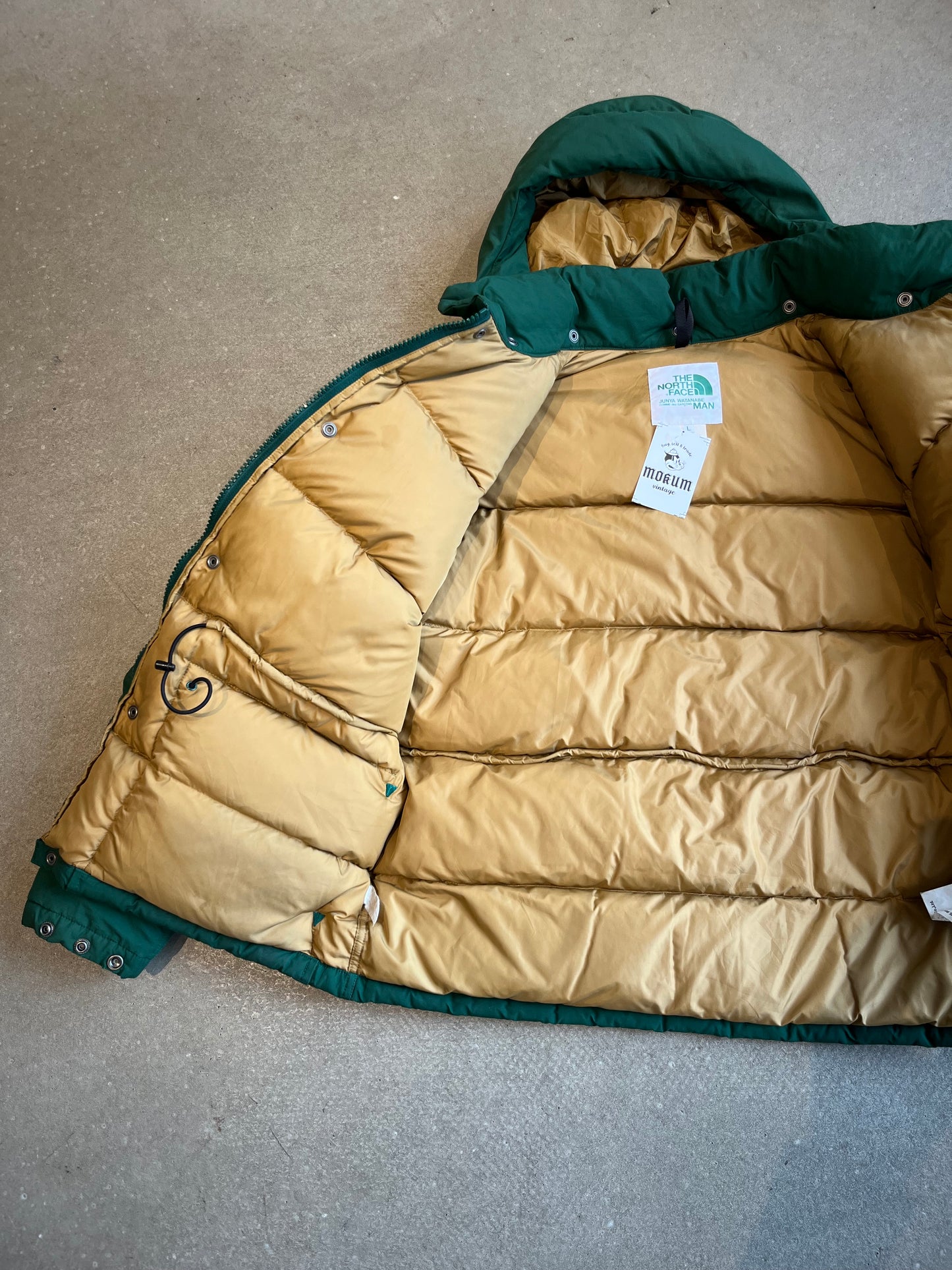 Junya Watanabe MAN x The North Face Down Jacket Green Large