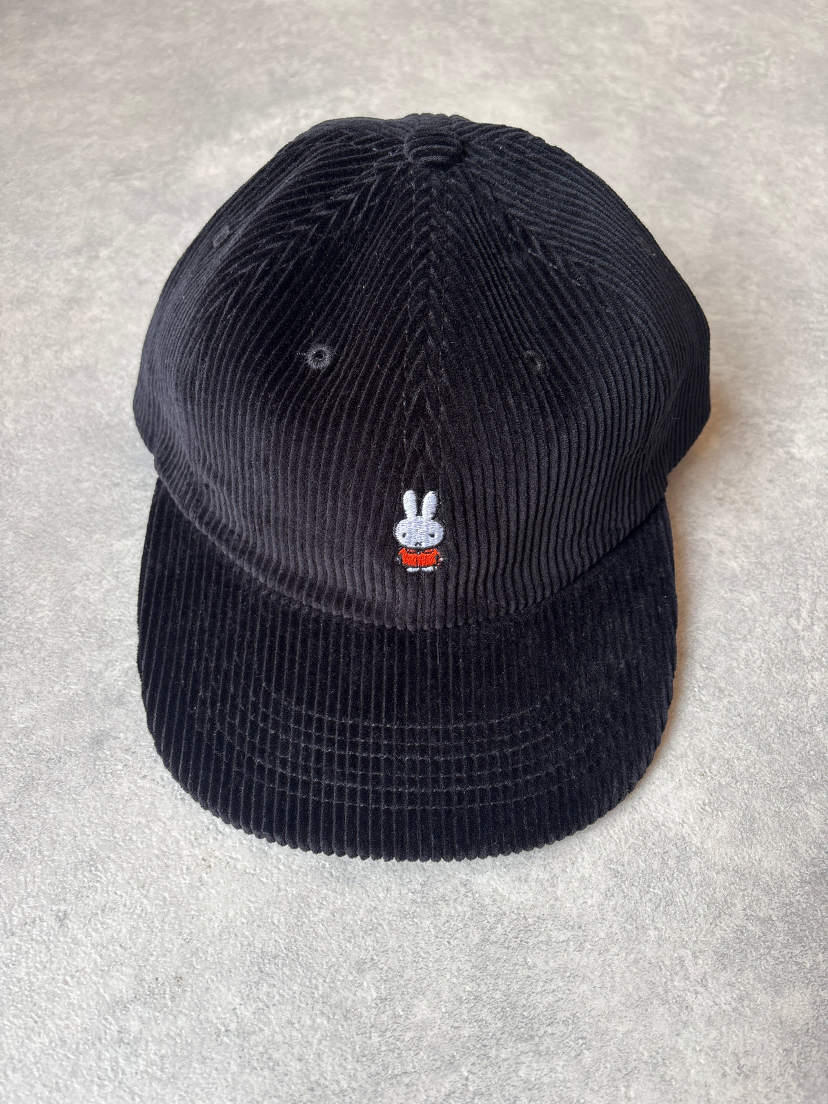 Pop Trading Company x Miffy Cord 6- Panel cap Black