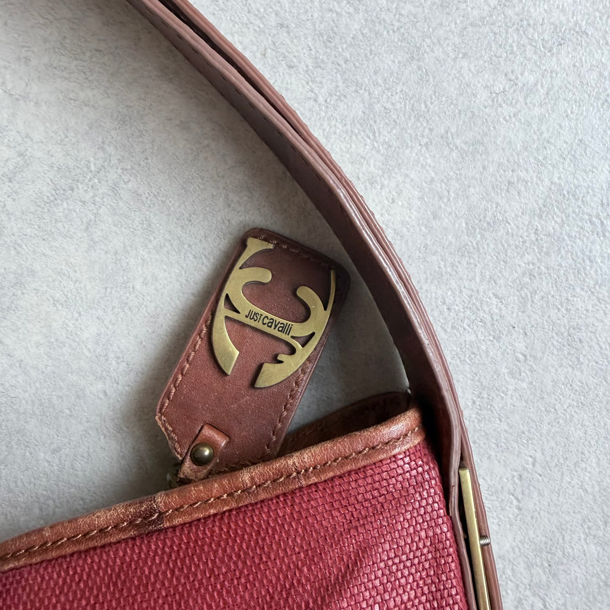 Cavalli Red Tote Bag