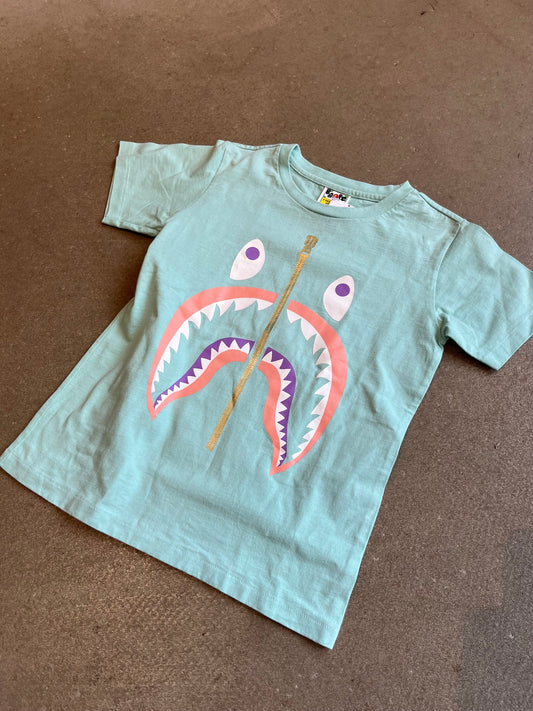 Bape Shark Tee Blue XS