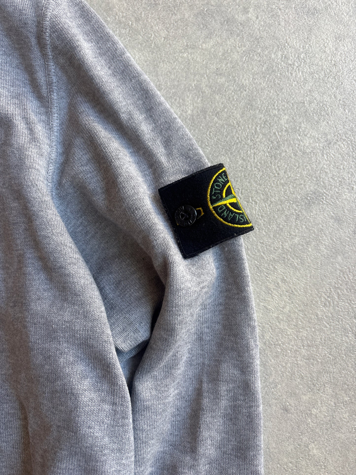 Stone Island V-Neck Knit Grey Large