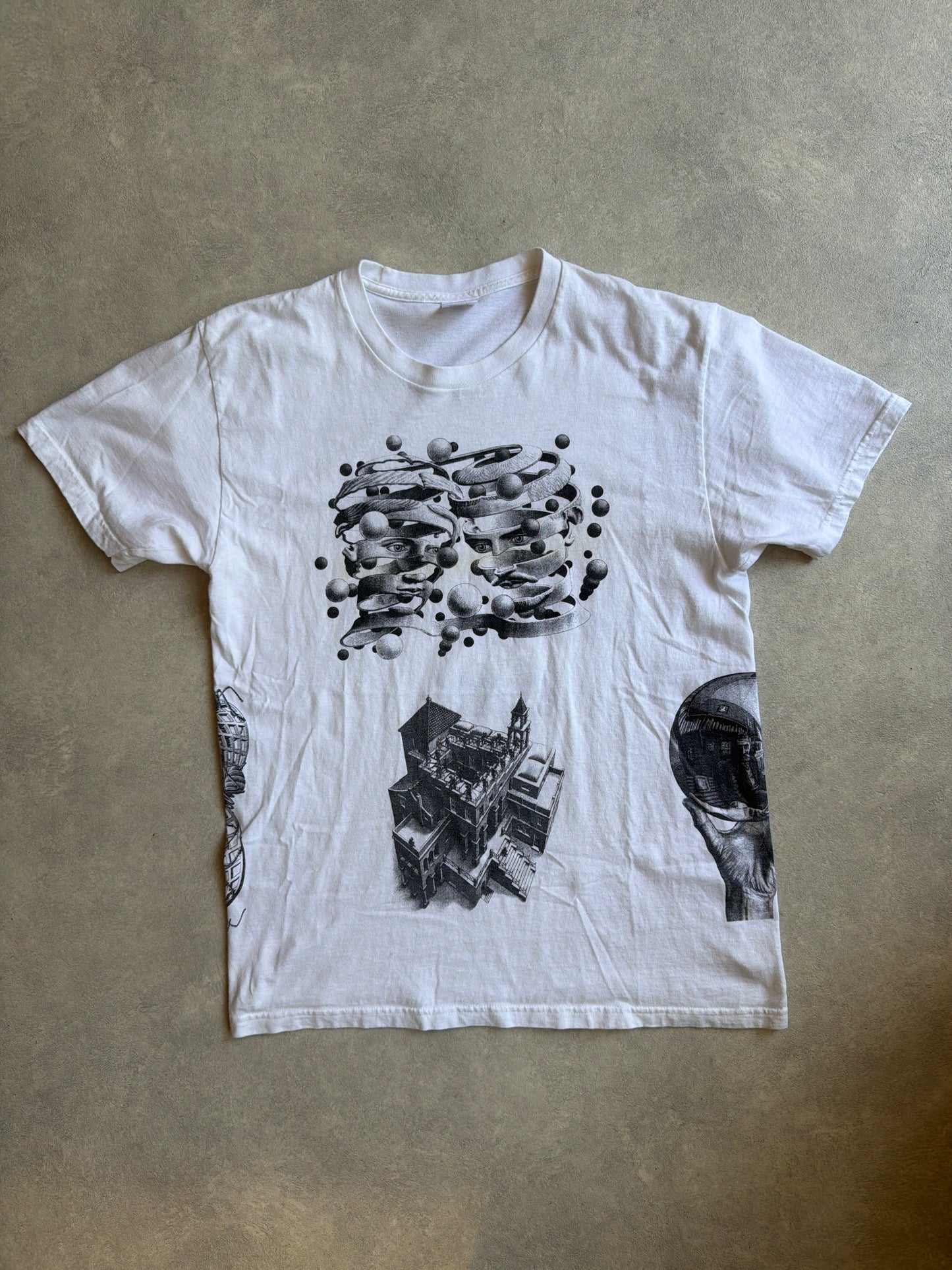Supreme Mc Escher Collage Tee White L