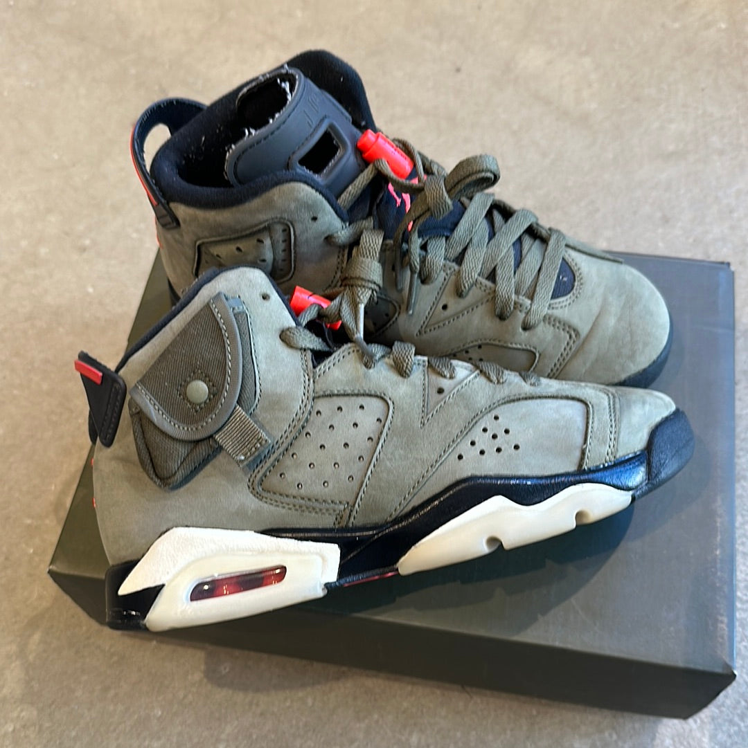 Jordan 6 Retro Travis Scott (GS) Green 37.5