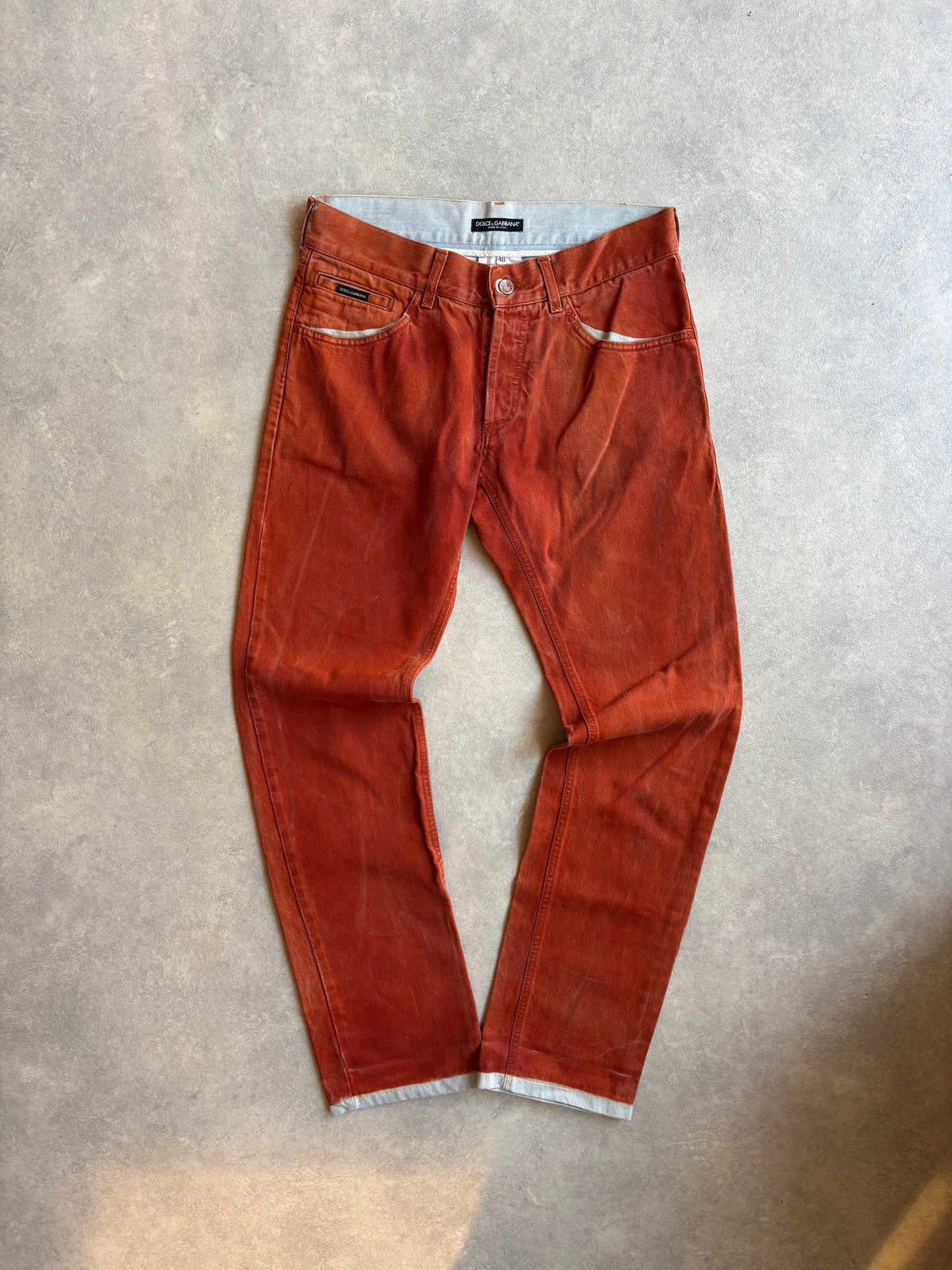 Dolce & Gabbana Pants Orange Size 48 / Medium