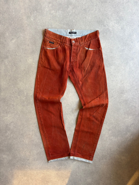 Dolce & Gabbana Pants Orange Size 48 / Medium