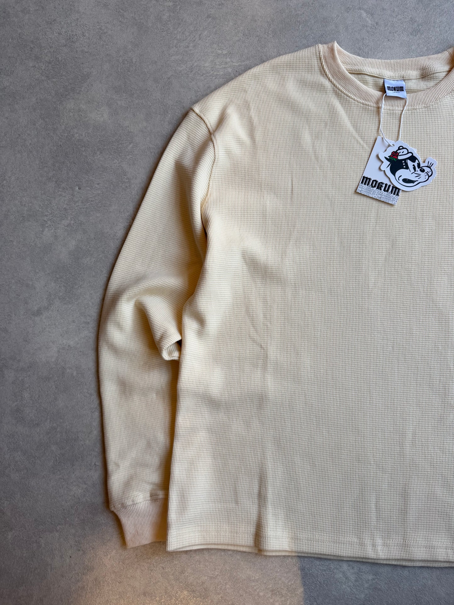 Basic Mokum Waffle Longsleeve Beige