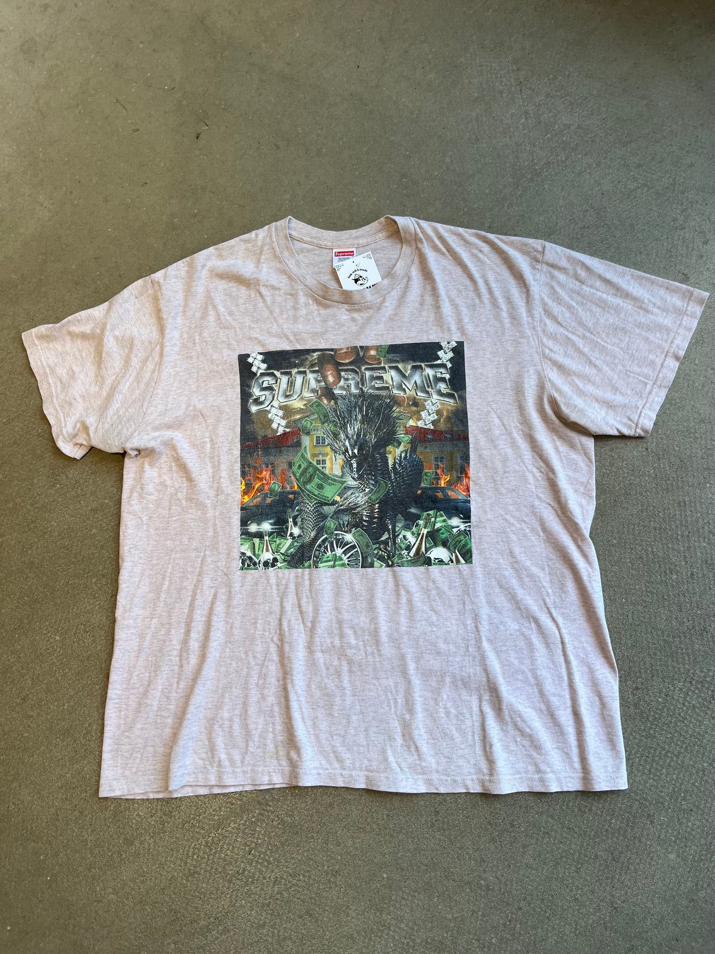 Supreme Dragon Tee Pink XL