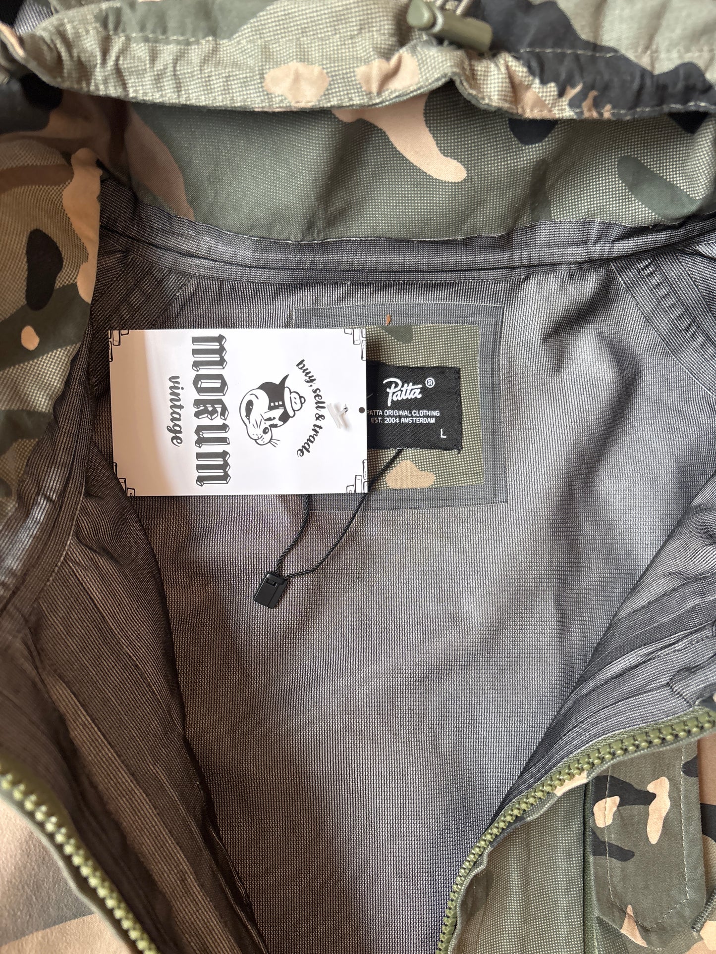 Patta Camo Rain Jacket L