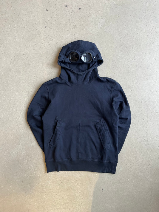 Cp Company X Armani Goggle Hoodie Navy Small