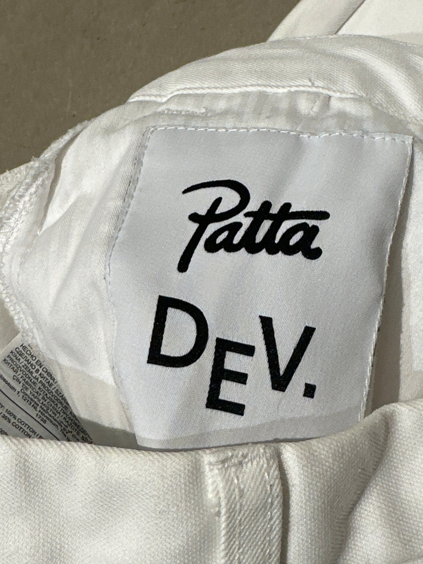 Patta x Devation X Converse Pleated Trousers White L