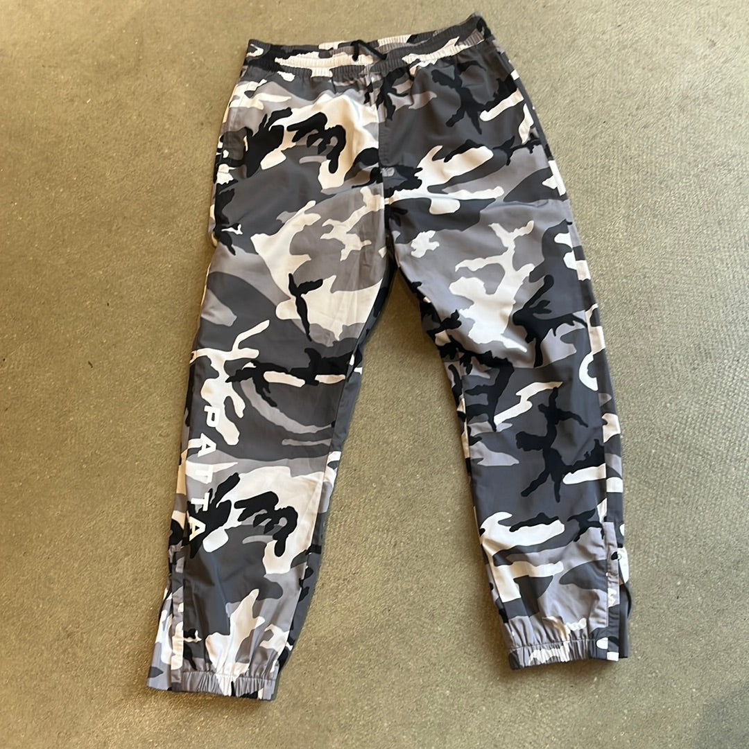 Patta Track Pants Snow Camo Black White S