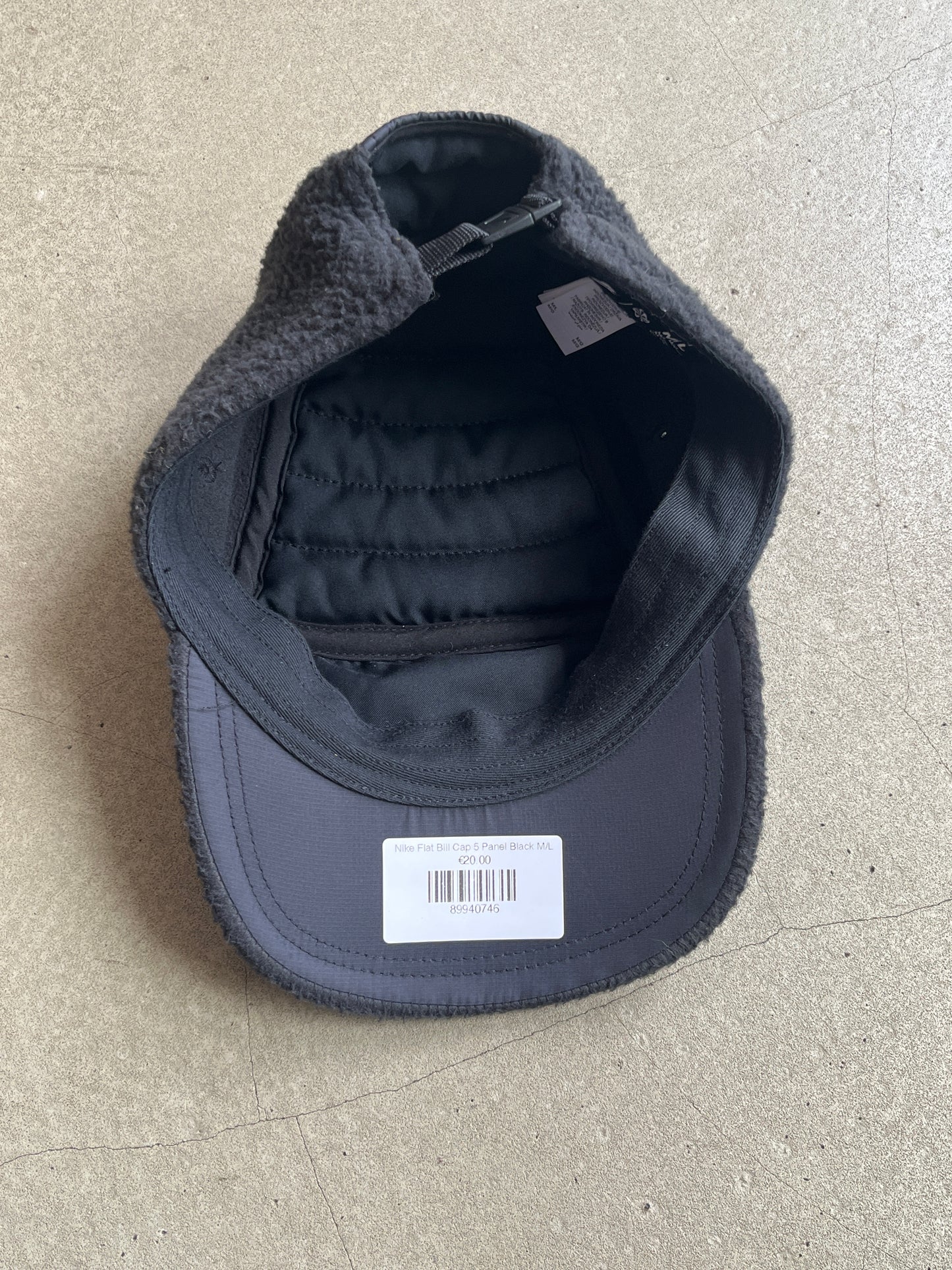 Nike Flat Bill Cap 5 Panel Black M/L