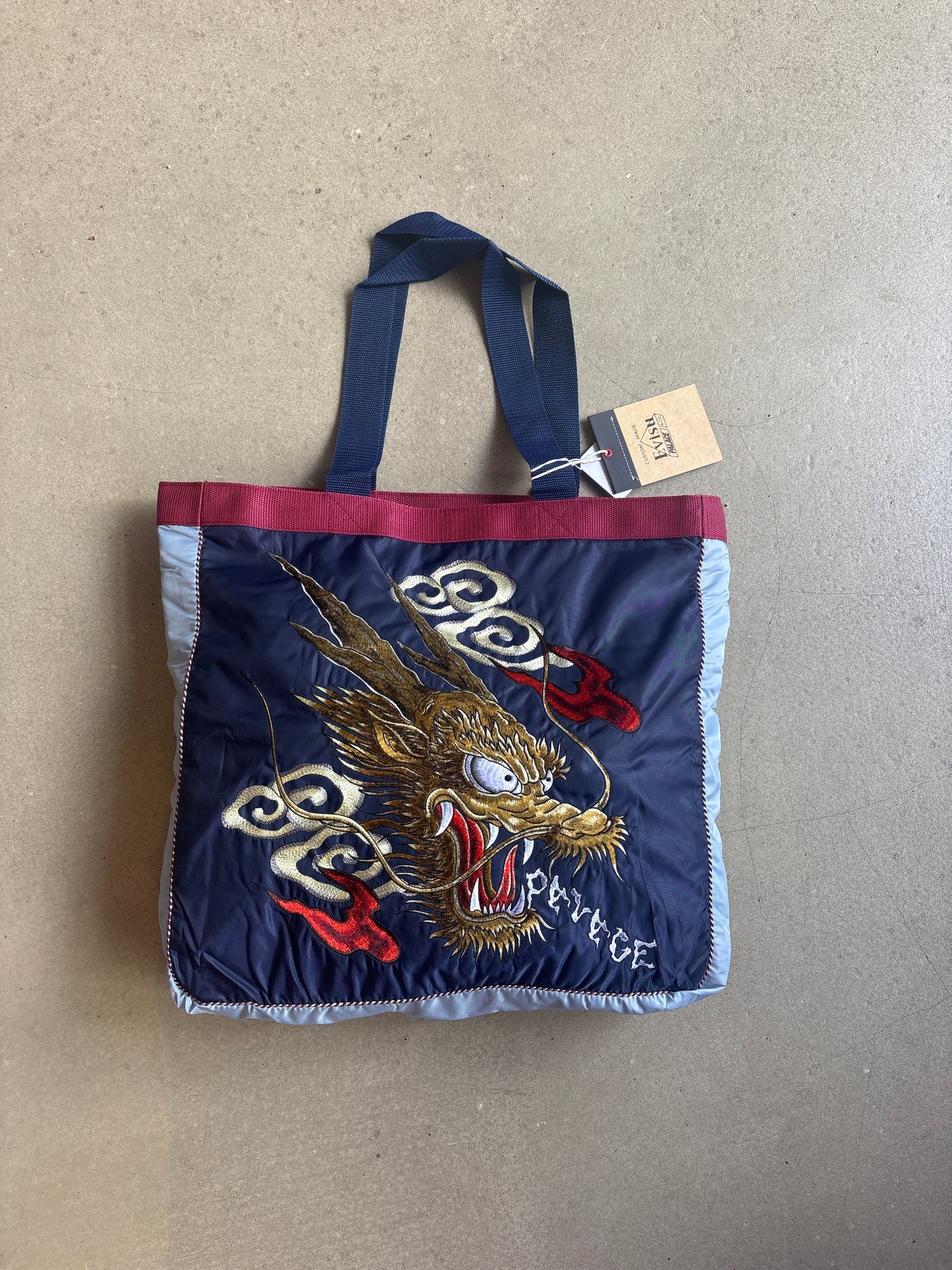 Palace x Evisu Souvenir Tote Bag Deep Navy