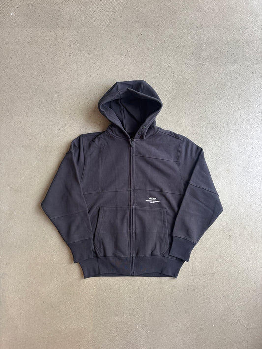 Palace x Engineered Garments Heavy Patchwork Zip Hood Black