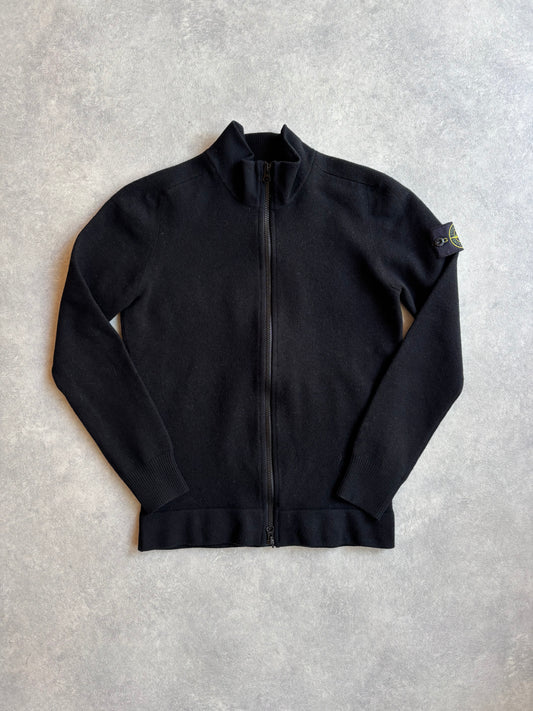 Stone Island Fleece Zip Black Small