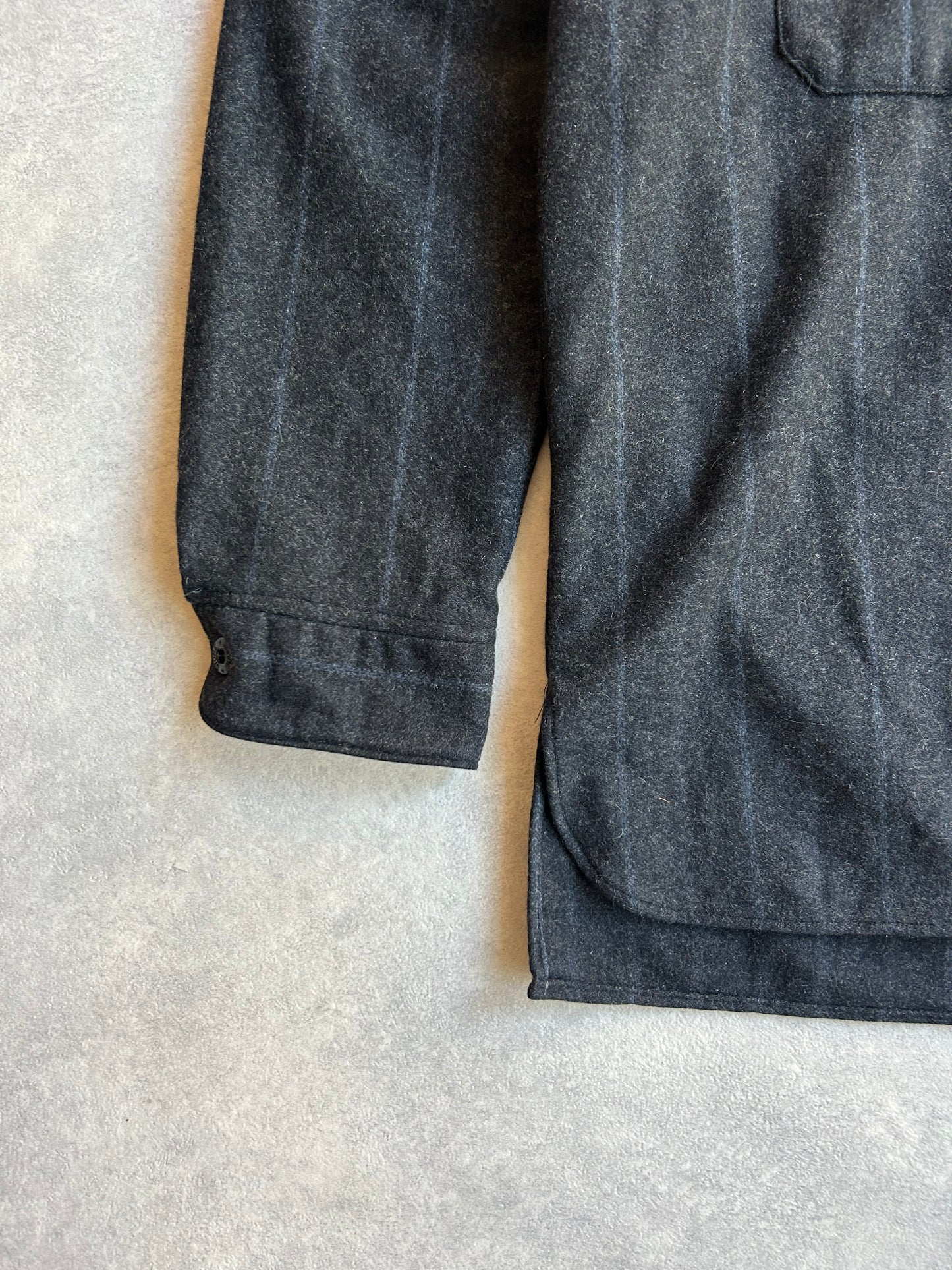 Stone Island 1995/96 Green Edge Wool Overshirt XXL