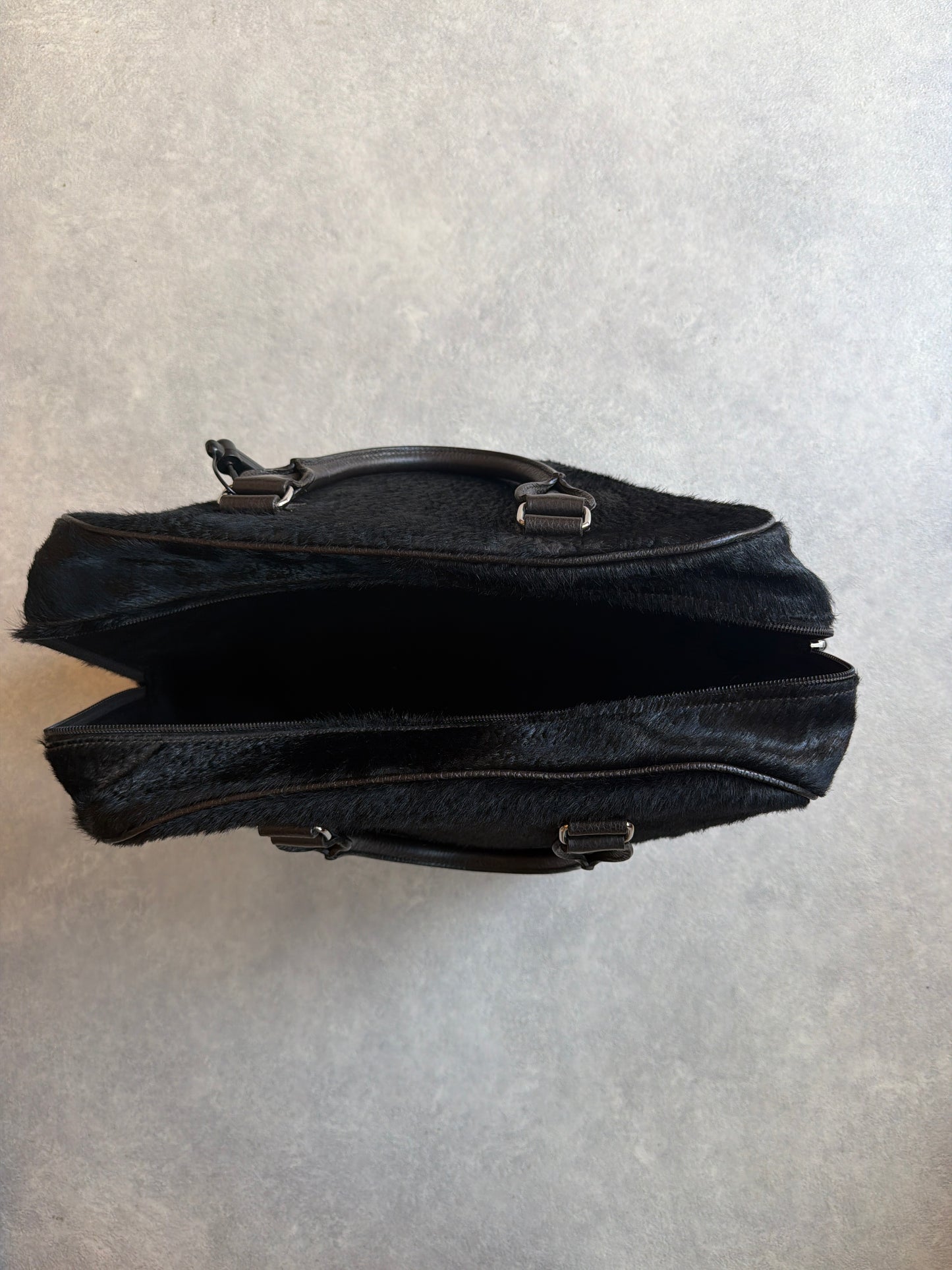 Armani Pony Hair Bag Black
