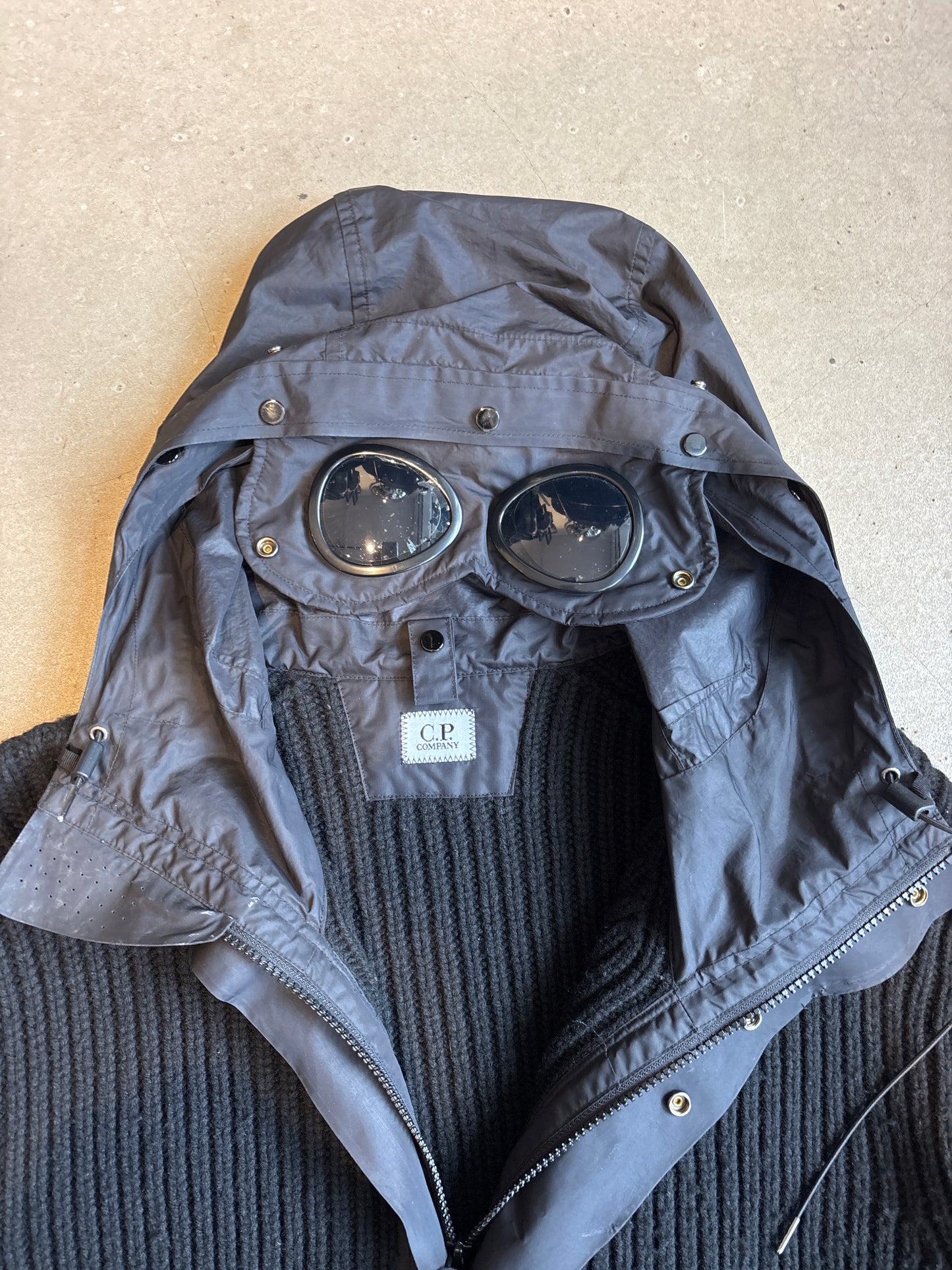 C.P. Company Knitted Goggle Jacket Black XL