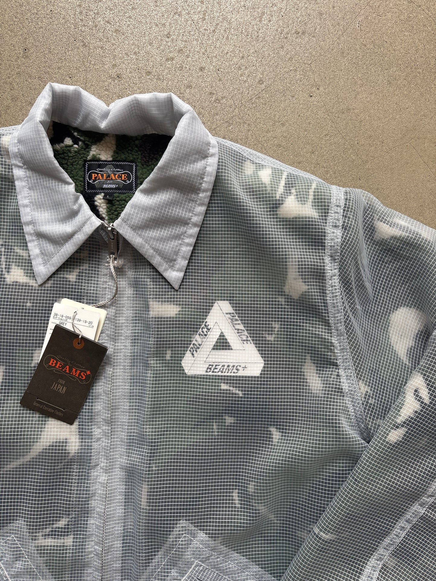 Palace x Beams Plus Coach Fleece Lined Jacket Camo