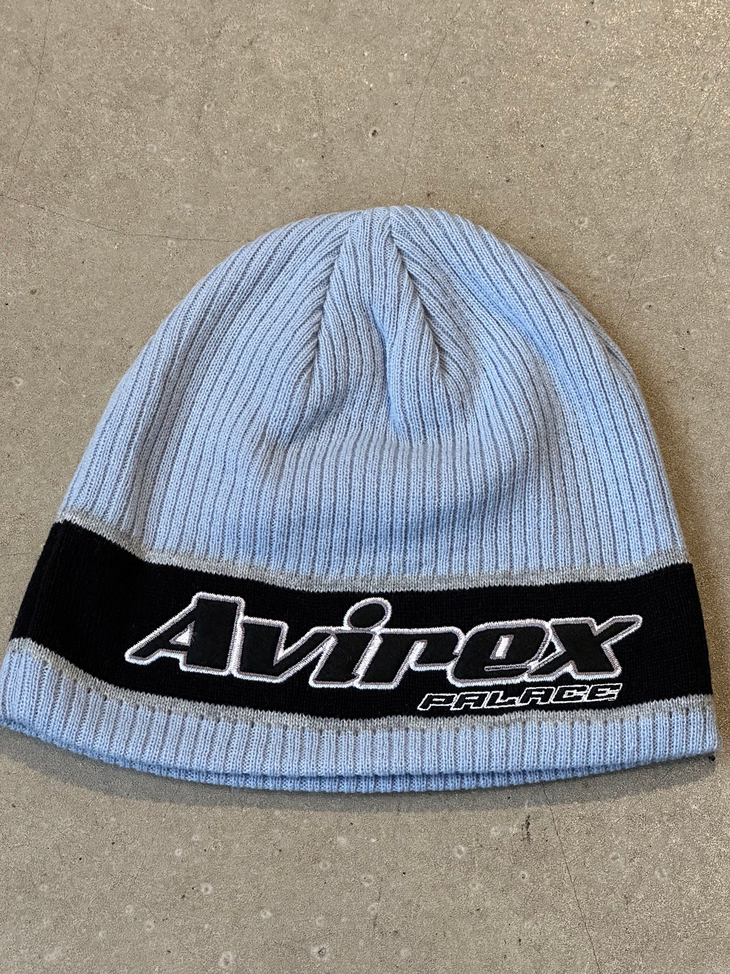 Palace x Avirex Nein Cuff Beanie Chill Blue