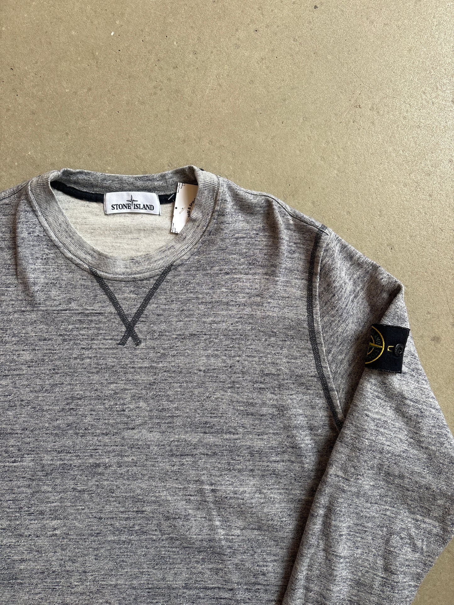Stone Island Reverse Seam Sweater Grey XL