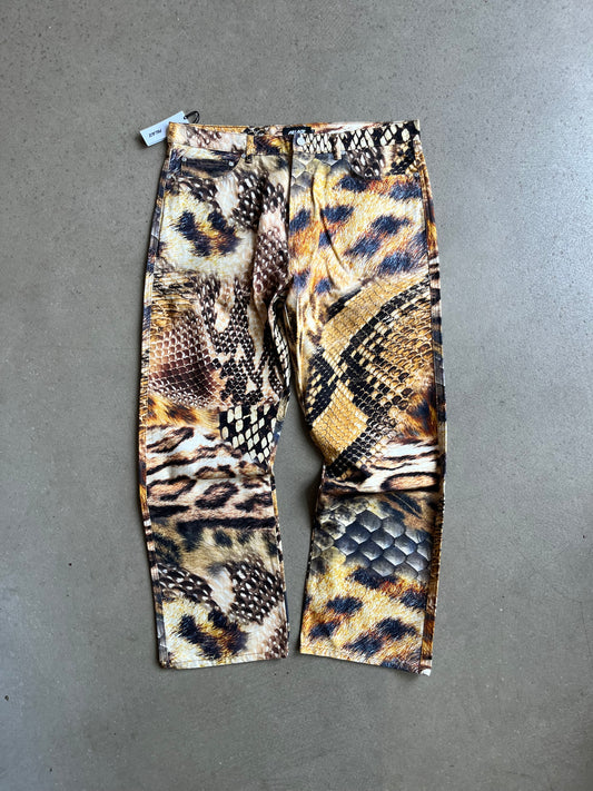 Palace Animal Print Jeans Yellow