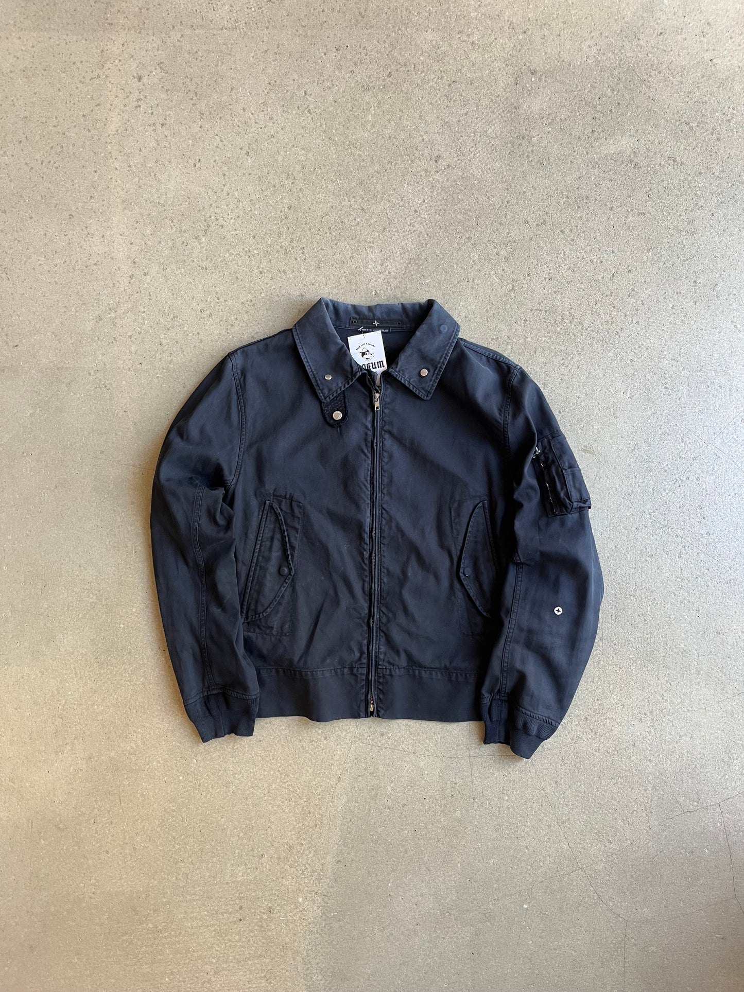 Stone Island Denims Bomber Jacket Navy Large