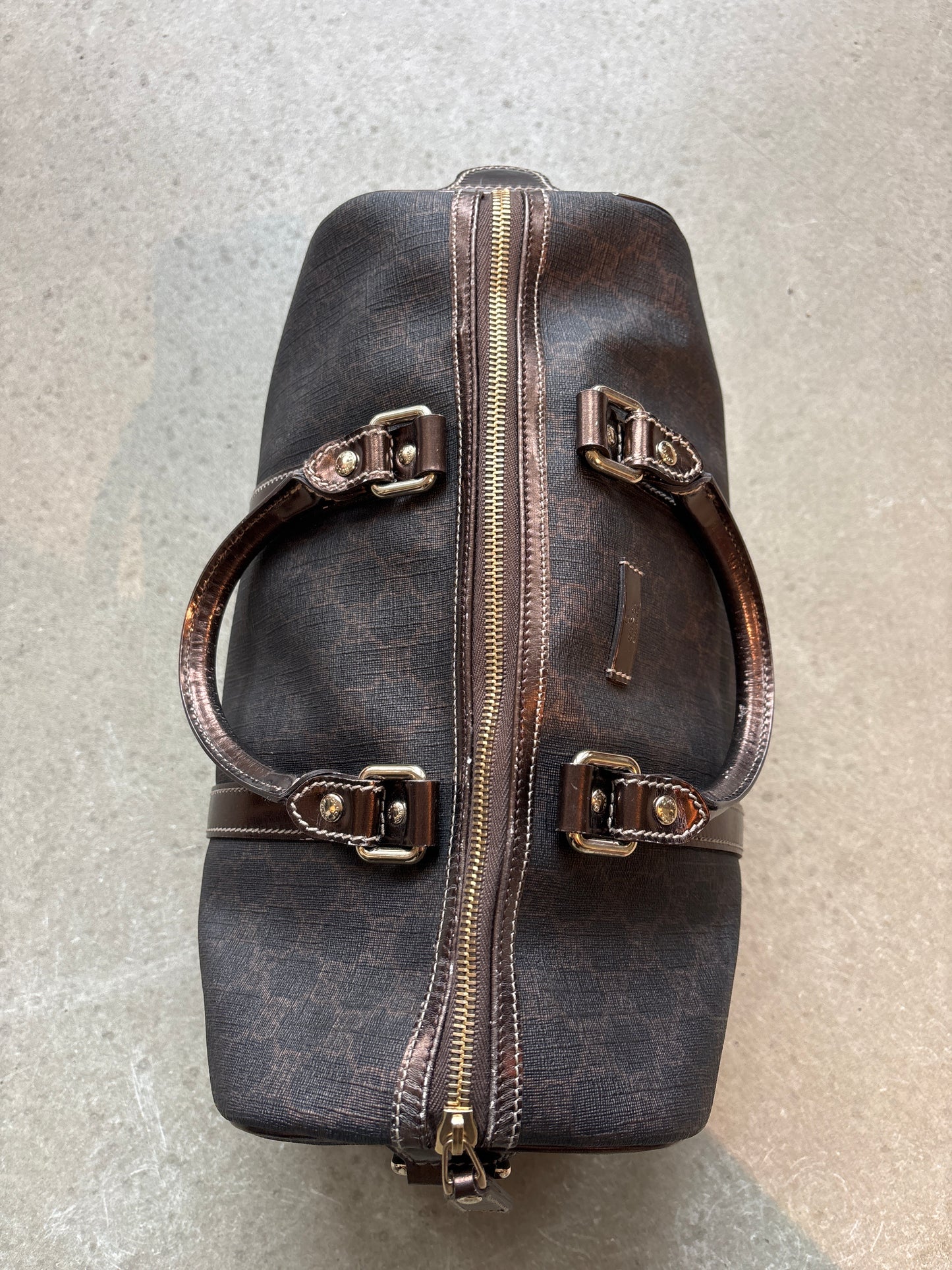 Gucci GG Monogram Boston Bag Brown