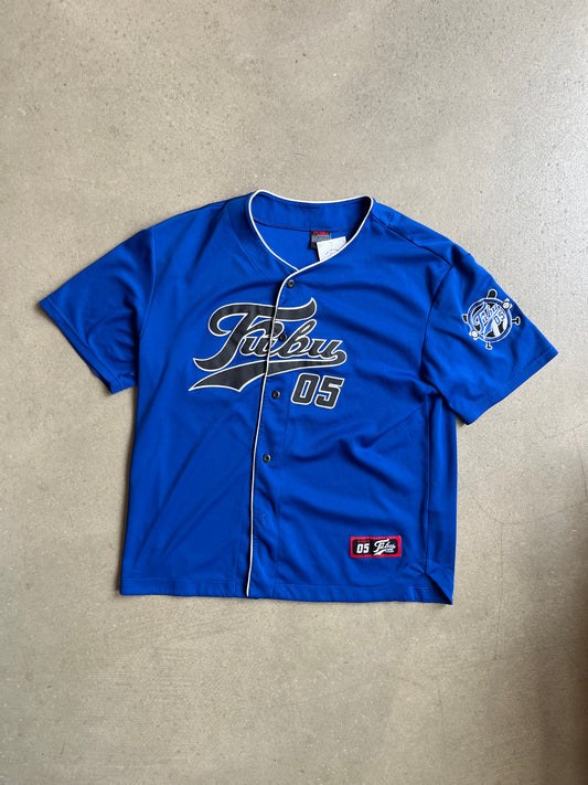 Vintahe Fubu Baseball Jersey Blue XXL