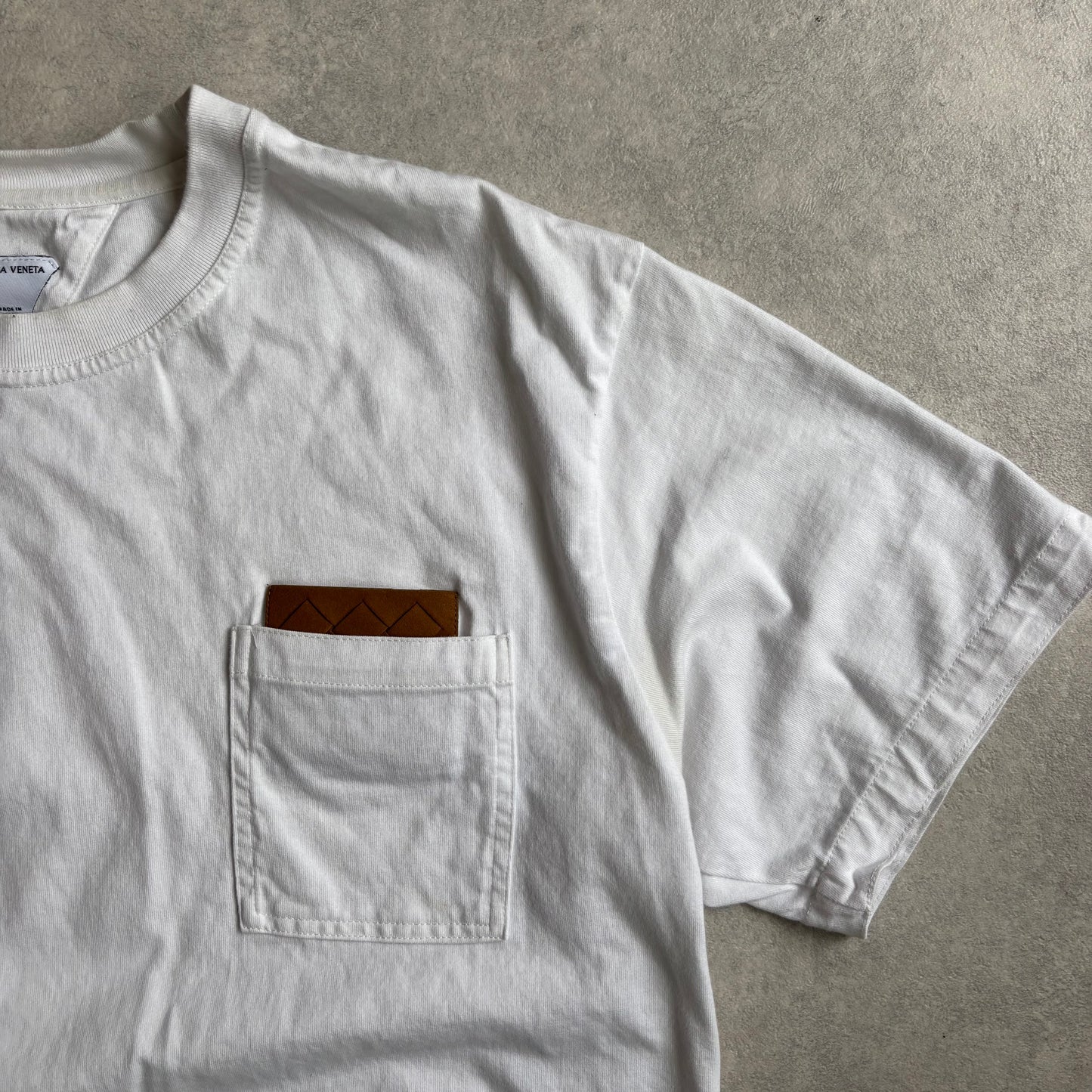Bottega Veneta Suede-trimmed cotton jersey T-shirt