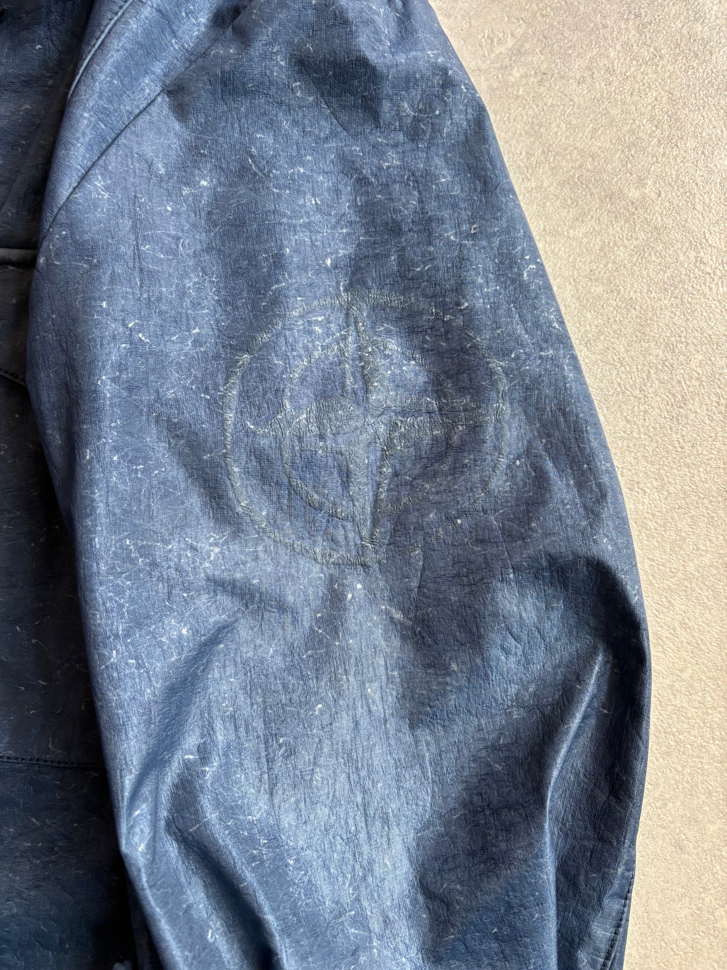 Stone Island Laminated Webbing Jacket  S/S 2001 Blue M