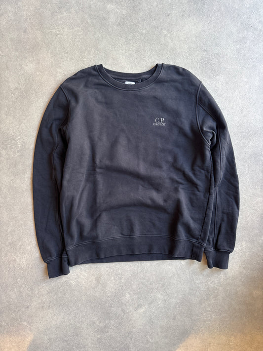 CP Company Sweater Navy Embroidered Logo Large