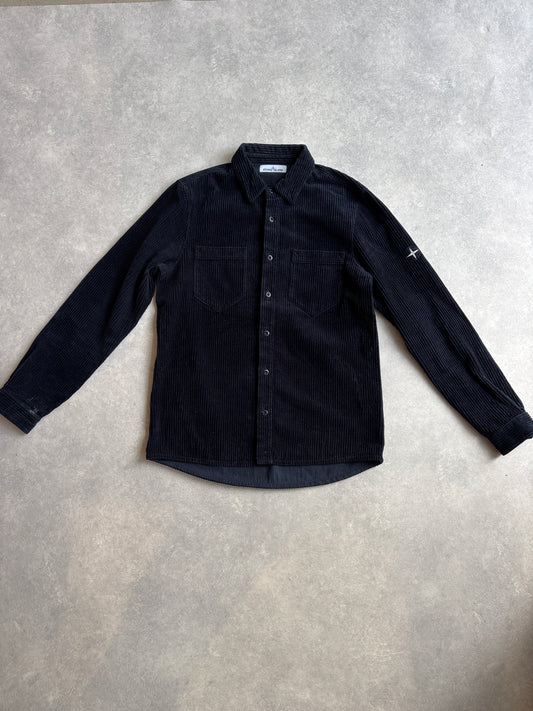 Stone Island Corduroy Overshirt Dark Blue  M