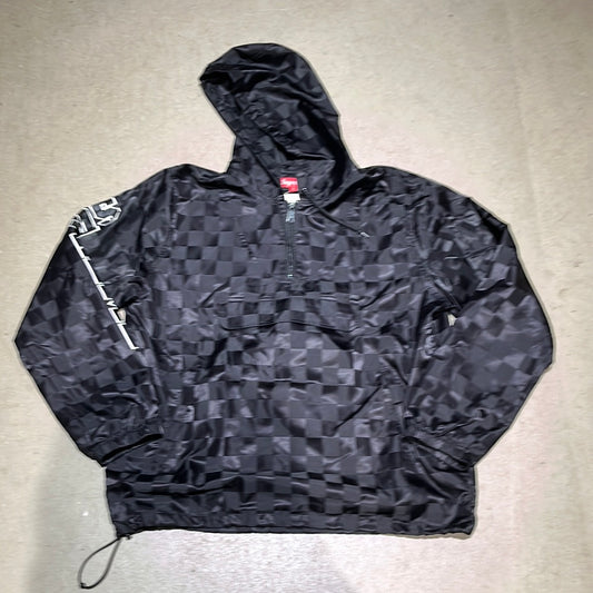 Supreme Checkered Windstopper Jacket Black Large