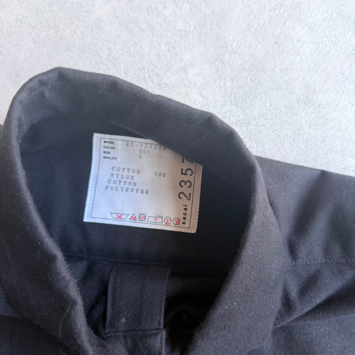 Sacai Bomber Sleeve Shirt L
