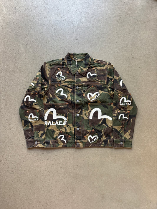 Palace x Evisu Type One Denim Jacket Camo
